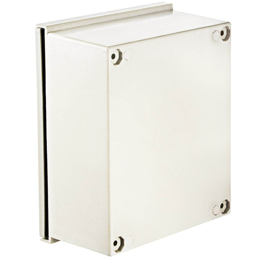 NEMA Steel Enclosure, 16 X 12 X 8 NEMA 4X Fiberglass Electrical Box, IP66 Waterproof & Dustproof, Outdoor Indoor Electrical Junction Box, With Mounting Plate
