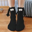 Soft Carton Christmas-themed Fleece Winter Home socks for Women