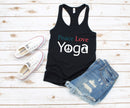 Peace Love Yoga Racerback Tank Top