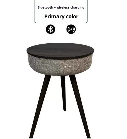 Smart Side Table with Built-in Bluetooth Speaker and Wireless Charging