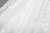 Spring Summer Women's Lace  Flowy Midi Skirt