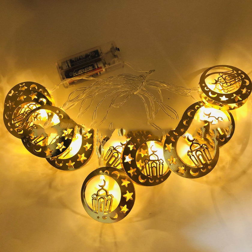Ramadan Decoration For Diwali Festival Of Eurban Eid Mubarak String Light