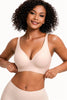 Women's Deep V Wireless Seamless Push-Up Bralette for Everyday and T-Shirt Wear
