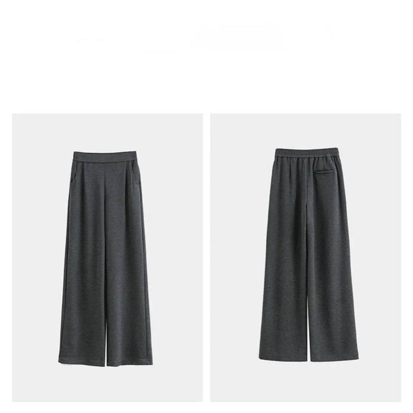 Casual Style High Waist Wide Leg Straight New Casual Pants trouser For Women