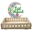 Wooden Ornament Eid Al Fitr Table Decoration coffee Tray