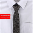 Men's Slim 6cm Cotton Necktie – Solid Color Arrow Tie for Business & Formal Wear | Canada & USA