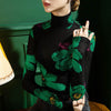 Elegant Women Slim fit Mock neck top ladies turtle neck tops