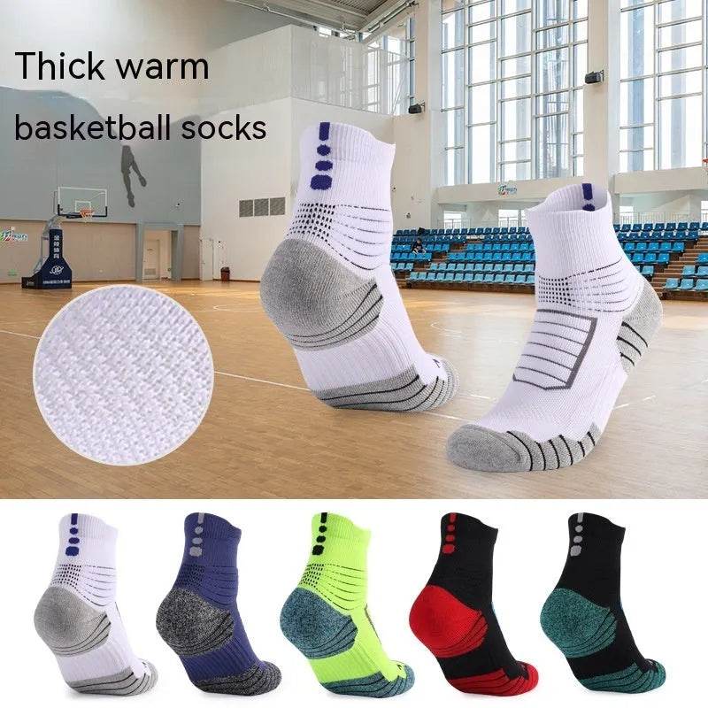 Unisex Thickened absorbing Breathable Knee-high Sports Socks