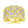 Lace Snowflake Moissanite Ring – S925 Silver, GRA Certified | Platinum, Gold & Rose Gold