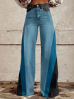 Women's 3D Printed Bootcut Flared Pants – Graphic Print Wide Leg Casual Trousers