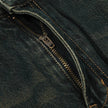 Washed Yellow Denim Bootcut Jeans Pants Men