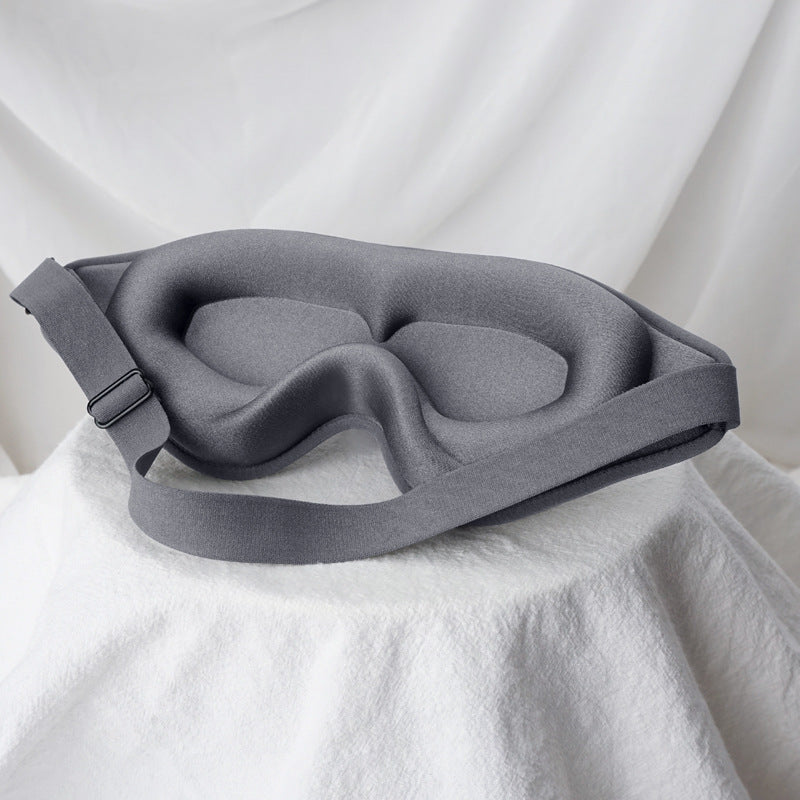 3D Stereo Contoured Sleep Eye Mask – Memory Foam Blackout Mask (Black, Rose Pink, Silver)