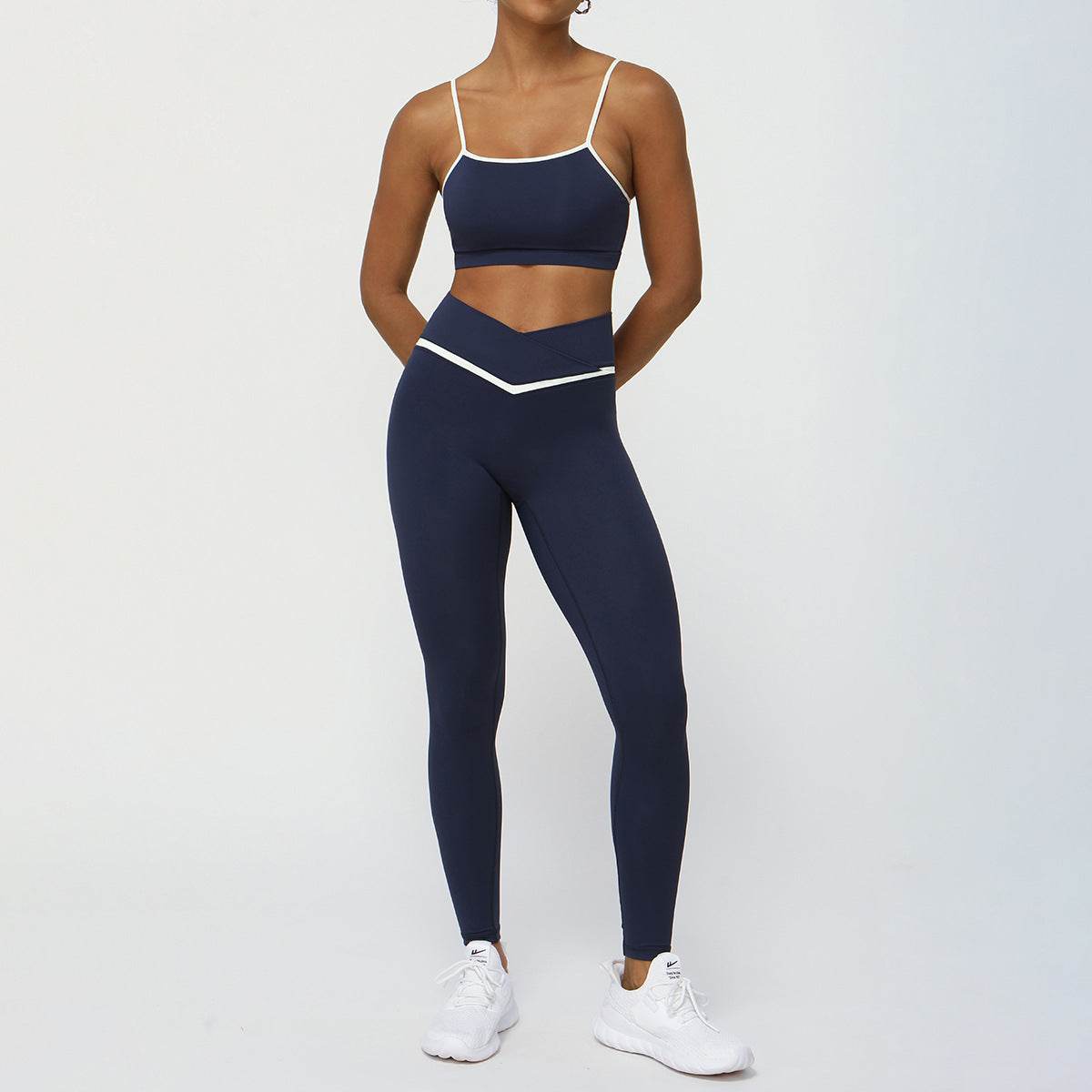 Women's 2-Piece Workout Set – Yoga & Running Outfit (Top + Shorts or Pants)