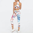 2pcs Women's Printed  fitness Gym Workout Outfit set