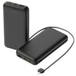 10000mAh Power Bank Portable Charger Built-In Lightning Type-C Cable 3 Devices iPhone Android