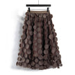 Women's Retro fashion Line  Midi Maxi Prairie Skirt