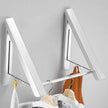 Punch-free Space Aluminum Foldable Invisible Folding Retractable Wall Hanger for Waterproof Hanging Underwear Coat Hanger