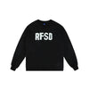 Fleece-lined Loose Street Drop-shoulder Printed Round Neck Sweatshirt Unisex