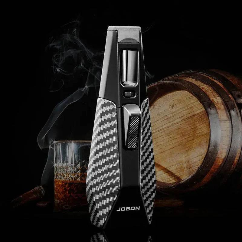 Luxury Cigar Lighter with Safety Lock, Alloy Build, Multiple Finishes