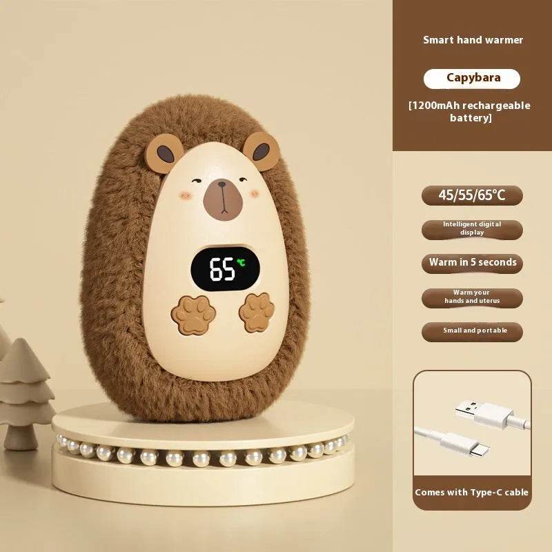 Winter Portable USB Rechargeable Outdoor Smart Fluffy Hand Warmer Hand muff