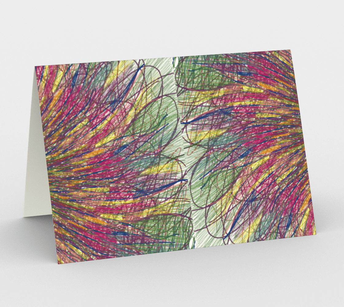 Set of 3 Blank Greeting Cards | 5 x 7 | Feathery