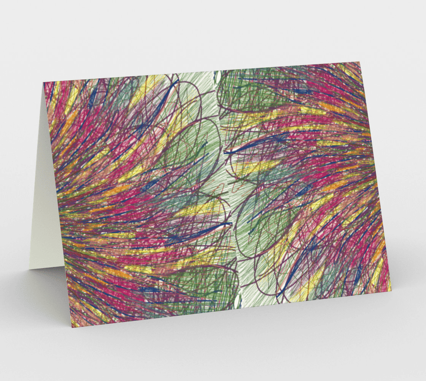 Set of 3 Blank Greeting Cards | 5 x 7 | Feathery