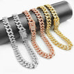 Zinc Alloy Wide Hip Hop Cuban Link Chain Necklace