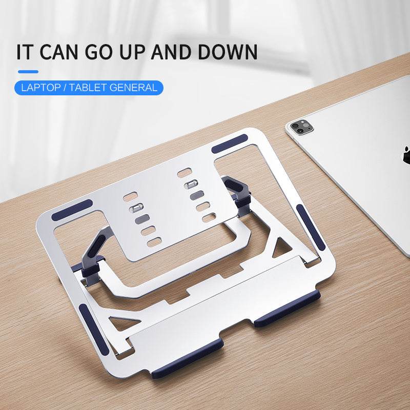 Aluminum Laptop Stand Adjustable Ergonomic 5-Angle Foldable Riser