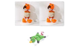 Pet Toy Donkey Shape Corduroy Chew Toy For Dogs Puppy Squeaker Squeaky Plush Bone Molar Dog Toy Pet Training Dog