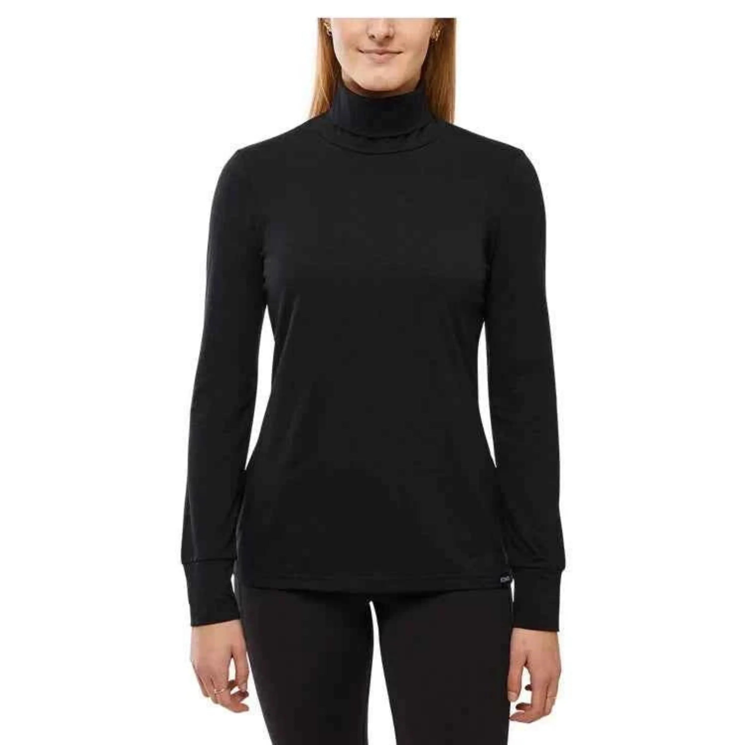 Kombi Women's Turtleneck Long Sleeve Casual Apres Ski Layer Tops Size: Large