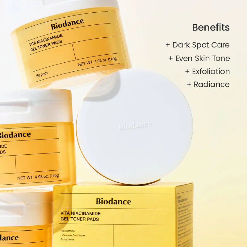 Biodance Vita Niacinamide Gel Toner Pad 140g / 60pads