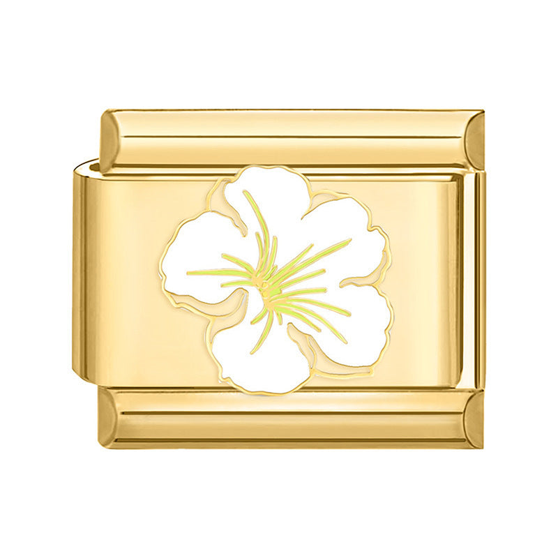Gold Enamel DIY Pendant Charm – Bracelet Necklace Anklet Accessory