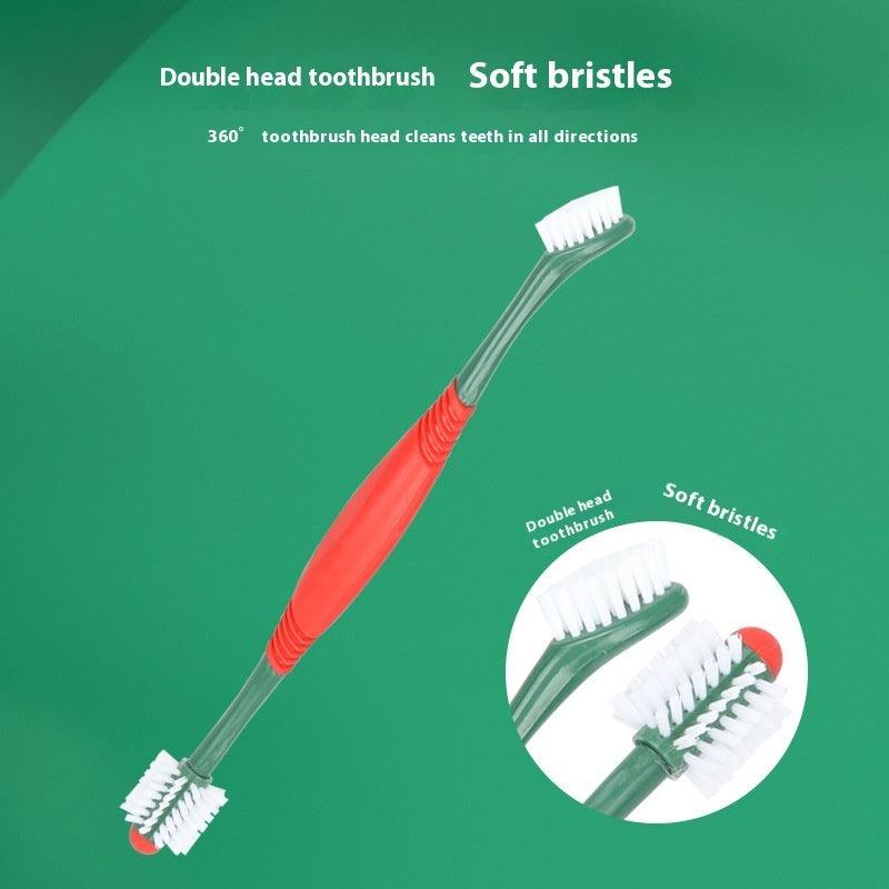 Dog Toothbrush & Toothpaste Kit – Pet Dental Care Set with Finger Brush & Dental Gel