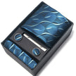 Men's Jacquard Woven Formal Tie Set – Rayon Arrow Necktie with Handkerchief, Tie Clip & Cufflinks | Canada & USA