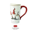 Christmas Large Capacity Nordic Christmas Tall Hat Ceramic Relief Mug Cup