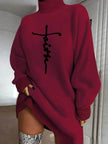 Autumn Winter Oversized Mini Sweatshirt Dress
