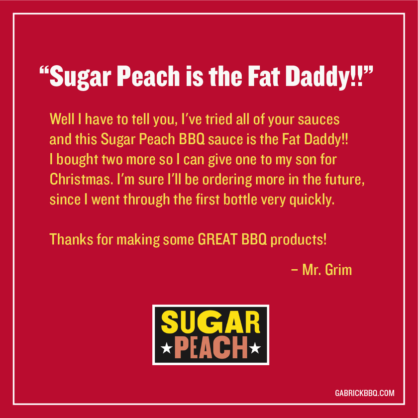 Gabrick BBQ Sauce Co. Sugar Peach BBQ Sauce