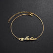 Women Custom and Personalized  Stainless Steel English Letter Bracelet From Europe And America