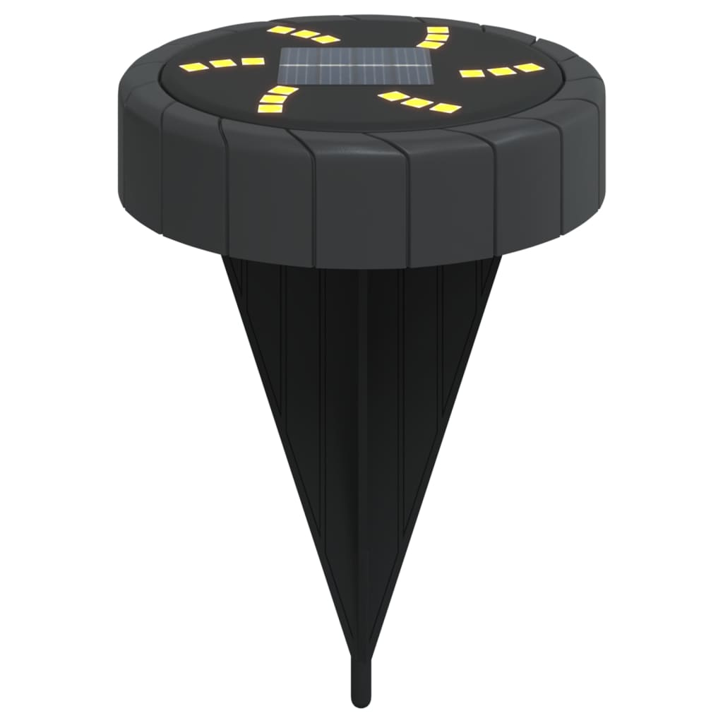 Solar Ground Lights with Ground Spike, 12 Pieces, Warm White