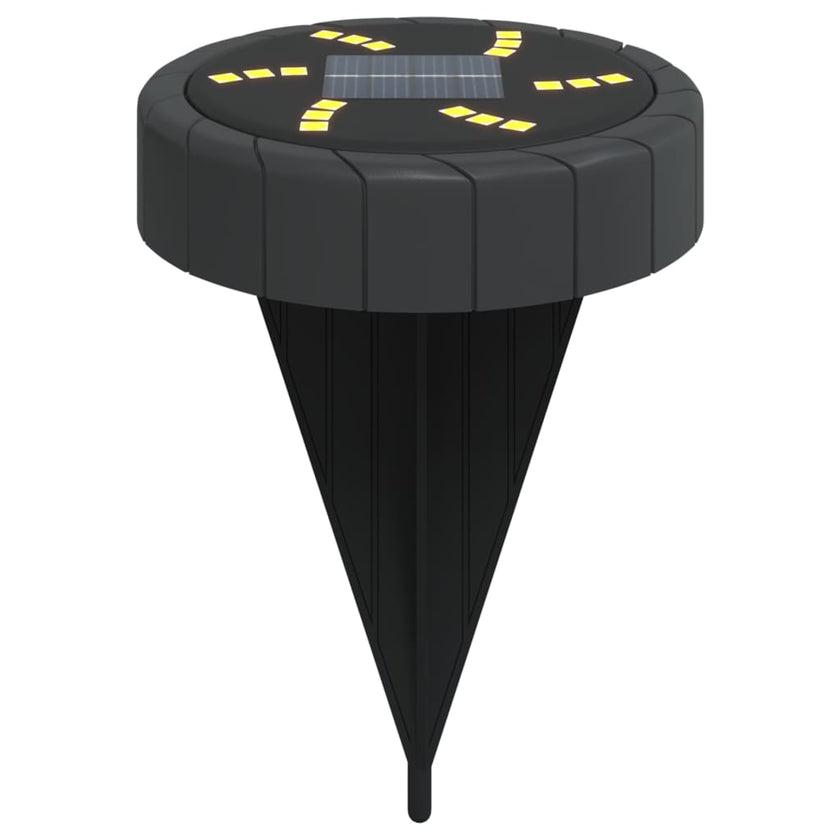 Solar Ground Lights with Ground Spike, 12 Pieces, Warm White