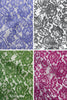 Floral Cotton Blend Lace Fabric: 54