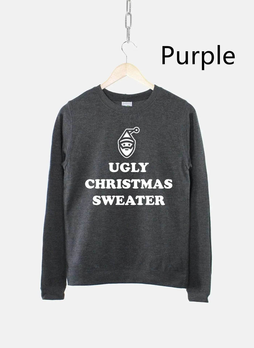 Women's Ugly Christmas Sweater Sweatshirt Bah Humbug Funny