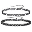 Cuban Chain Bracelet Set for Men's