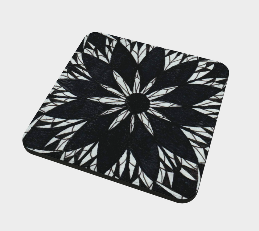 Coasters | Black Stained Glass