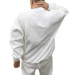 Autumn Winter  street fashion Plain Crew neck Sweatsuit for men