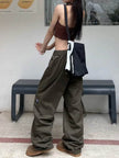 Unisex Hip Hop Retro Multi Pocket Cargo Pants For Men And Women