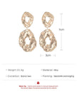 Jewelry Baroque Alloy Geometric Irregular Earrings