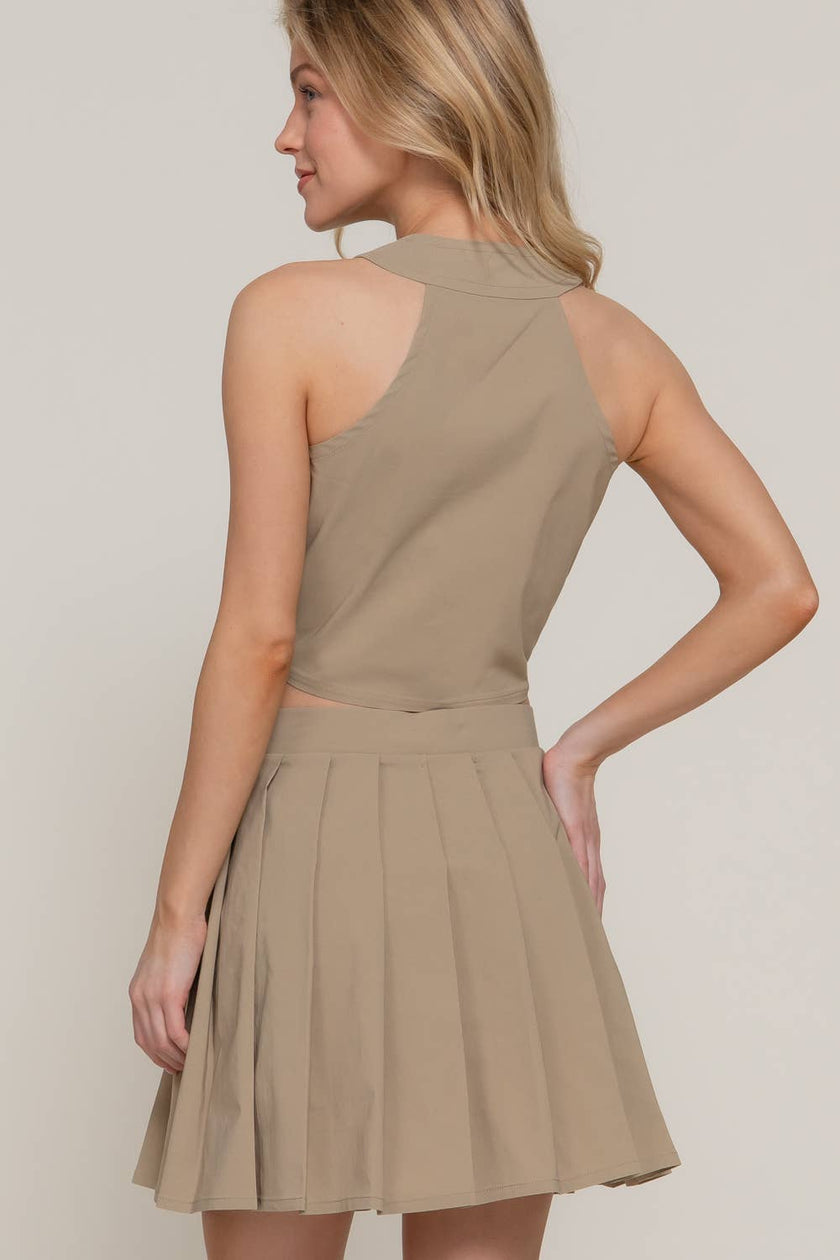 Sahara V-Neck Button Down Vest
