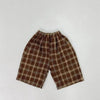 Fashion Personality Children's Plaid Stylish Pants Short pant for Boys