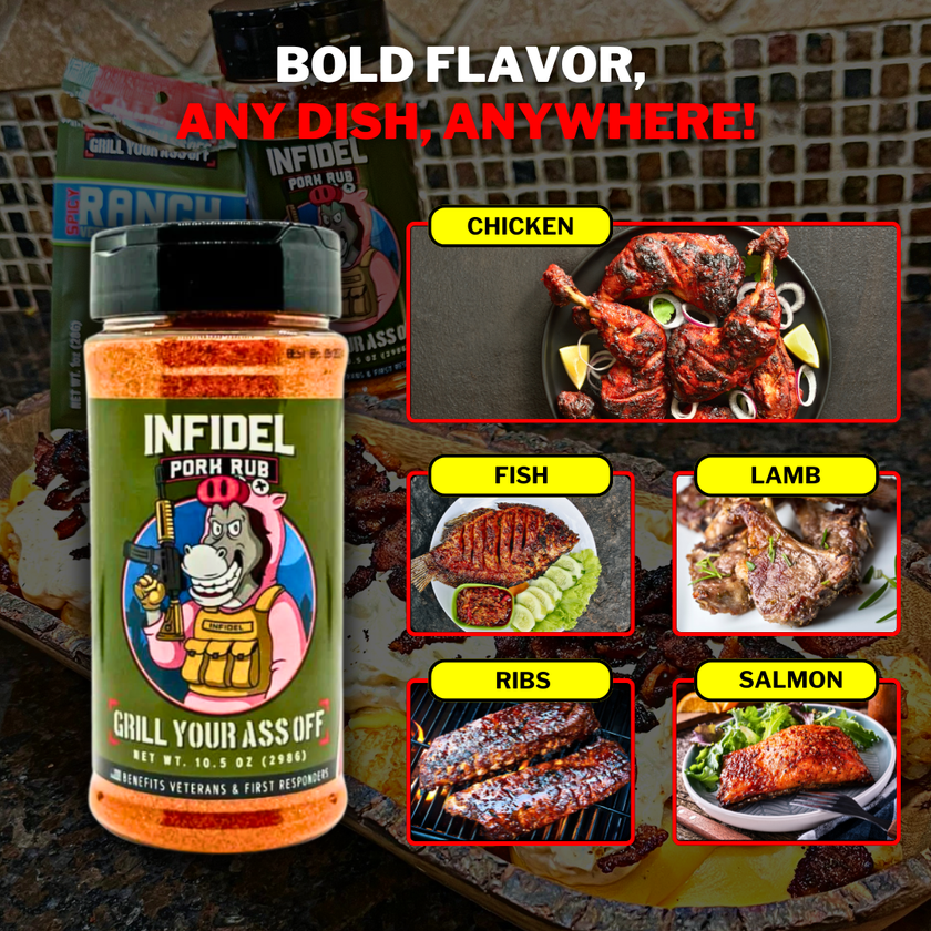 Grill Your Ass Off - Infidel Pork Rub